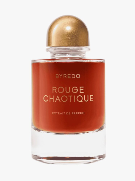 Byredo Rouge Chaotique Perfume Extrait in branded component on a light gray background