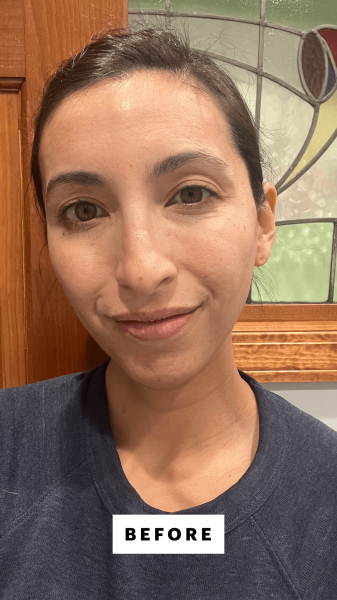 Pai before applying the Skin1004 Madagascar Centella Light Cleansing Oil